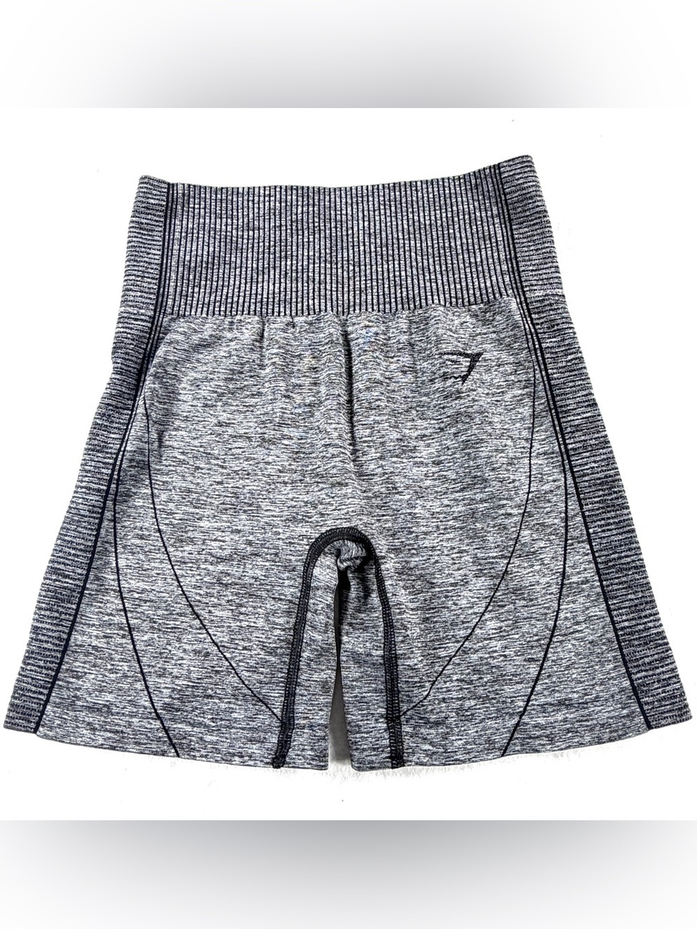 Gymshark Vital Seamless 2.0 Shorts Grey Marl High Waisted Athletic Women Small